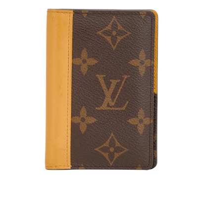 Louis Vuitton Pocket Organizer, &pound;275, Accessories, Brown/Yellow, Canvas/Leather, Front view